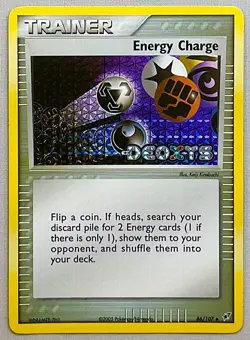 Pokemon Energy Charge #86/107 Reverse Holo Trainer - 2005 EX Deoxys - NM Cond. - Image 1
