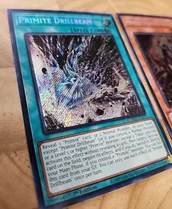 Yugioh! Primite Dragon Ether Beryl & Primite Drillbeam Secret Rares 1st Edition - Image 2