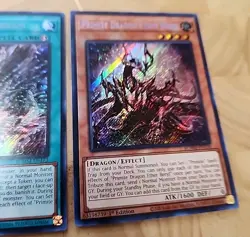 Yugioh! Primite Dragon Ether Beryl & Primite Drillbeam Secret Rares 1st Edition - Image 3