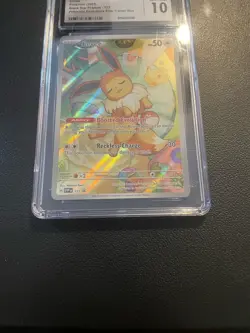 2025 POKEMON SVP EN-SV BLACK STAR PROMO #173 EEVEE CGC 10 GEM MINT - Image 3