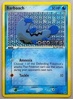 Pokemon Barboach #54/107 Reverse Holo - 2005 EX Deoxys - NM to MT Condition! - Image 1