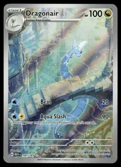 Pokemon Cards Dragonair 181/165 151 Illustration Rare LP *2 - Image 1