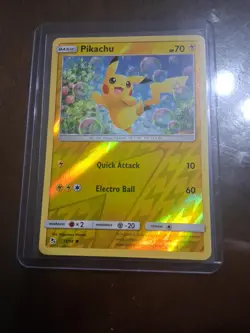Pokemon TCG Pikachu 19/68 Hidden Fates Reverse Holo (NM) - Image 1