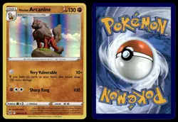 Hisuian Arcanine 084/196 Holo Rare Lost Origin Pokemon Holo NM/M - Image 3