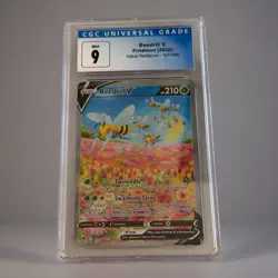 BEEDRILL V - CGC: MINT 9 - Full Art Holo UR 161/189 Pokemon Astral Radiance - Image 1