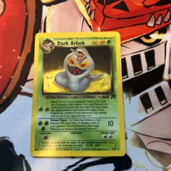 Dark Arbok 2/82 Team Rocket Rare Holo Card Pokemon TCG LP - Image 1