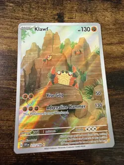 Pokemon TCG Klawf SV01 217/198 Illustration Rare Holo MP - Image 1