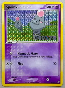 Pokemon Spoink #76/107 Reverse Holo - 2005 EX Deoxys - NM or Better Condition! - Image 1