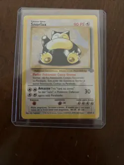 Pokemon Snorlax Holo 11/64 Jungle Set WOTC 1999 Portuguese Vintage MP - Image 1