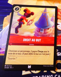 LORCANA TRADING CARD GAME DISNEY CHAPITRE 1 CARTE DROIT AU BUT 129/204 FR NM - Image 1