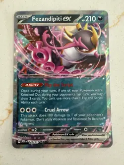 Fezandipity Ex 142/217 Ascending Heroes Double Rare Holo NM Pokemon - Image 1