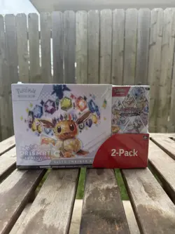 Pokemon TCG Scarlet & Violet Prismatic Evolutions ETB 2-Box Bundle Eevee - Image 3