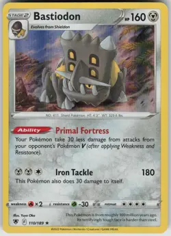 Bastiodon 110/189 Holo Rare Astral Radiance Pokemon Near Mint - Image 3