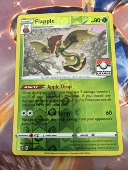 Pokemon TCG Flapple 022/192 Rebel Clash League Promo - Image 1