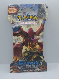 Pokemon XY Steam Siege Sleeved Booster Pack New Factory Sealed Volcanion Artwork - Image 1
