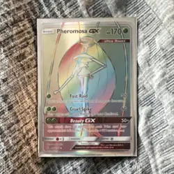 Pokemon Pheromosa GX Full Art Holo Ultra Rare SM Ultra Prism SV49/SV94 170 HP GX - Image 1