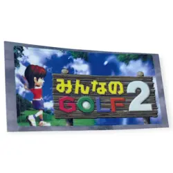 Sony PlayStation 1 PS1 Everybody's Golf Hot Shots Golf 2 Memory Card Sticker - Image 1