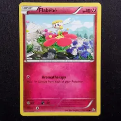 Flabebe 62/106 Common Flashfire Pokemon Moderately Played - Image 1