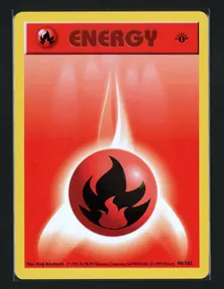 Fire Energy LP 98/102 - 1st Edition Base Set Shadowless - Pokemon 1999 (A) - Image 1