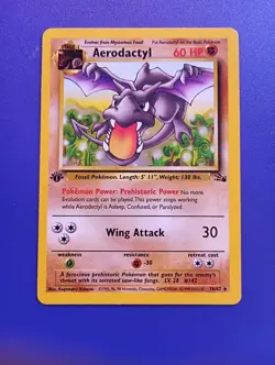 Aerodactyl 16/62 1st Edition Pokemon TCG NM-NP Non holo - Image 1