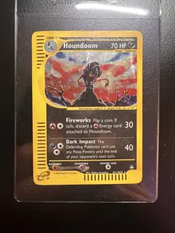 Pokemon TCG Houndoom Aquapolis H11/H32 Holo Rare - Image 1