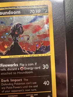 Pokemon TCG Houndoom Aquapolis H11/H32 Holo Rare - Image 3