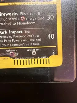 Pokemon TCG Houndoom Aquapolis H11/H32 Holo Rare - Image 4