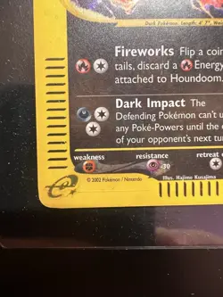 Pokemon TCG Houndoom Aquapolis H11/H32 Holo Rare - Image 5