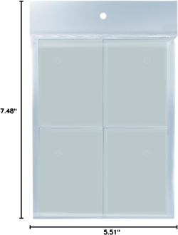 - 500Ct Clear Pro-Gloss Standard Card Sleeve Deck Protector, Protect & Store Col - Image 3