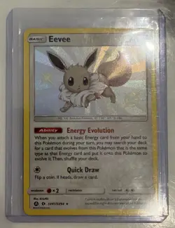 Eevee SV41/SV94 Hidden Fates: Shiny Vault Holo 2019 Pokemon TCG See Desc. - Image 3