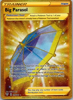 Big Parasol 199/189 Secret Rare Darkness Ablaze Pokemon Near Mint - Image 1
