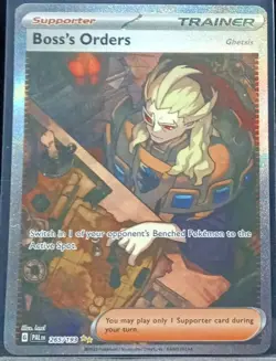Boss's Orders Ghetsis SV02 Paldea Evolved 265/193 SAR Full Art Holo Pokemon TCG - Image 1