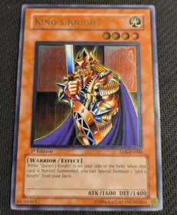 Yugioh King's Knight EEN-EN006 1st Edition Ultimate Rare LP! - Image 1