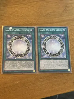 Yugioh 2x Dark Magical Circle MP17-EN100 Secret Rare 1st Edition - Image 1