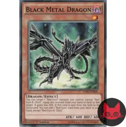 Yugioh Black Metal Dragon LDK2-ENJ06 Common 1st Edition NM - Image 1