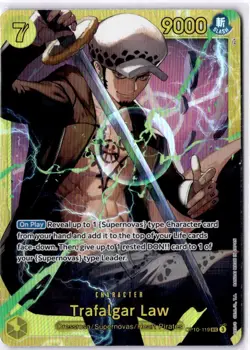 Trafalgar Law OP10-119 SEC Alt Art Parallel One Piece TCG English NM Royal Blood - Image 1