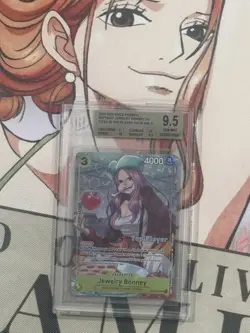 One Piece OP10-107 Jewelry Bonney CS 25-26 Top Player Championship Promo BGS - Image 1