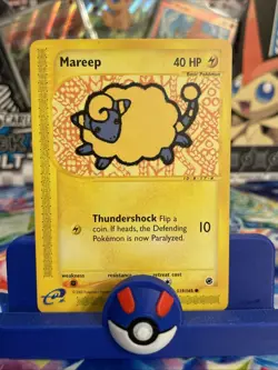 Mareep Expedition Base Set 119/165 Regular Common Pokemon TCG Card - LP - Image 1