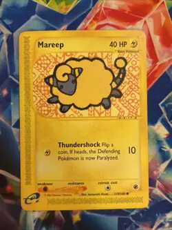 Mareep Expedition Base Set 119/165 Regular Common Pokemon TCG Card - LP - Image 2