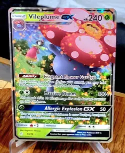 Vileplume GX 4/236 Pokemon Cosmic Eclipse Pokemon Card Pokemon TCG NM/M - Image 1