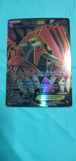 Pokemon TCG Groudon EX Dark Explorers Full Art Ultra Rare Holo Card 106/108 - Image 1