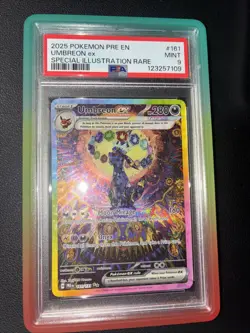 Pokemon Umbreon EX TCG Prismatic Evolutions Holo Card 161/131 PSA 9 - Image 1
