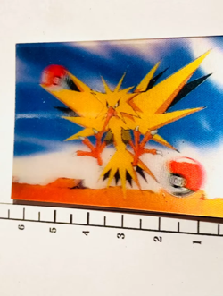 Zapdos 3D Pokemon Card Game Vrey Rare vintage From Japan Nintendo F/S - Image 2