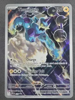 Thundurus 209 Illustration Rare Black Bolt Black Star Promo Pokemon TCG - Image 1