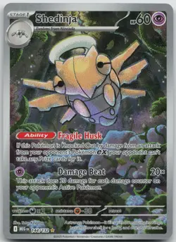 Shedinja 144/132 Illustration Rare Mega Evolution Pokemon Near Mint - Image 1