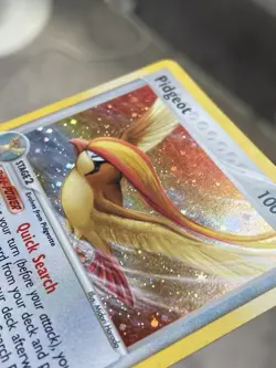 Pidgeot 10/112 Unlimited Holo Swirl Pokemon Card TCG - Image 2