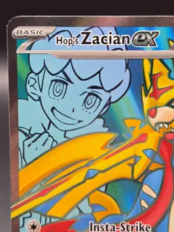 Hop's Zacian ex 176/159 Journey Together Full Art Ultra Rare Pokemon Card NM - Image 2