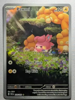 Pawmi 226/091 Illustration Rare Paldean Fates Pokemon Near Mint - Image 1