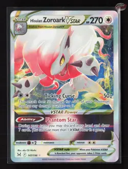 Hisuian Zoroark VSTAR Lost Origin 147/196 Holo - NM - Image 1