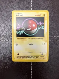 Pokemon TCG - Voltorb - 67/102 - Shadowless Base Set - LP Common (1999) - Image 1